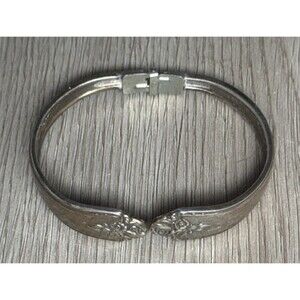 Vintage COMMUNITY Silver Spoon Bracelet Snap Closure